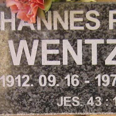 WENTZEL Johannes Petrus 1912-1973
