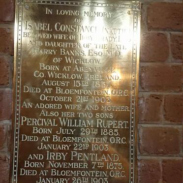 BRADY Isabel Constance 1857-1903 :: BRADY Percival William Rupert 1885-1903 :: BRADY Irby Pentland 1875-1903