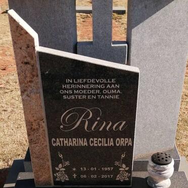 BERG Catharina Cecelia Orpa, van der 1957-2017