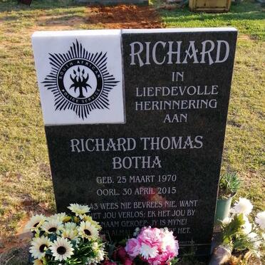 BOTHA Richard Thomas 1970-2015