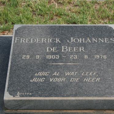 BEER Frederick Johannes, de 1903-1976
