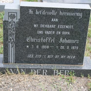 BERG Christoffel Johannes, van der 1908-1979