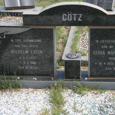GOTZ Wilhelm Eugen 1920-1990 &amp; Gerda Martha Margot BRUCE 1920-1979