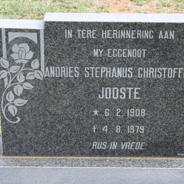JOOSTE Andries Stehanus Christoffel 1908-1979