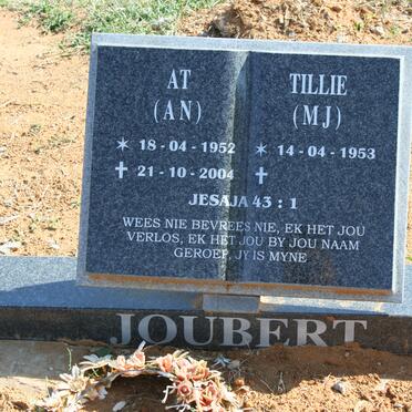 JOUBERT A.N 1952-2004 &amp; M.J. 1953-