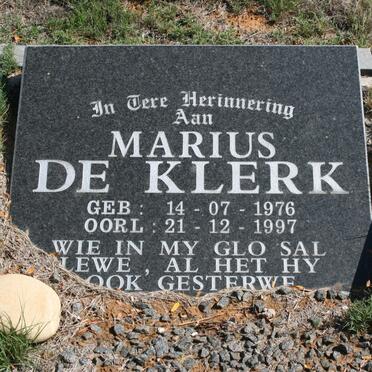 KLERK Marius, de 1976-1997