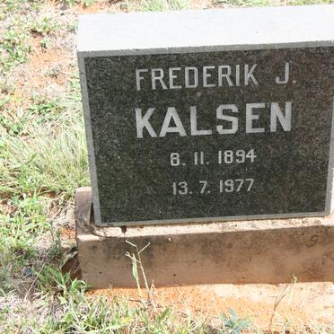 KALSEN Frederik J. 1894-1977