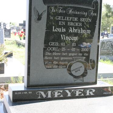 MEYER Louis Abraham Vincent 1967-2000
