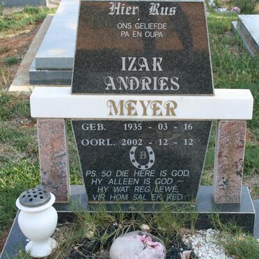 MEYER Izak Andries 1935-2002