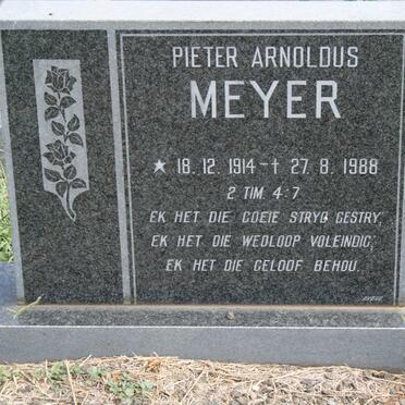 MEYER Pieter Arnoldus 1914-1988