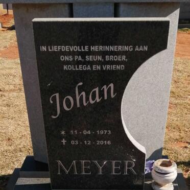 MEYER Johan 1973-2016