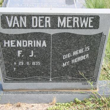 MERWE Hendrina F.J., van der 1935