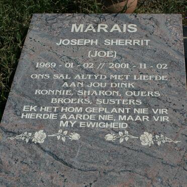 MARAIS Joseph Sherrit 1969-2001
