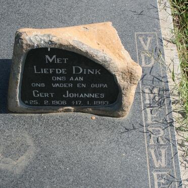 MERWE Gert Johannes, van der 1906-1993