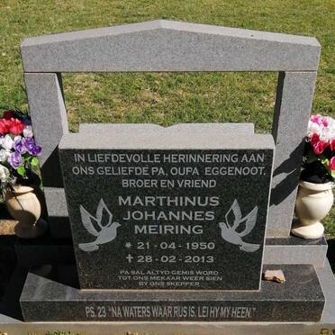 MEIRING Marthinus Johannes 1950-2013