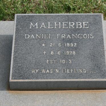 MALHERBE Daniel Francois 1892-1978