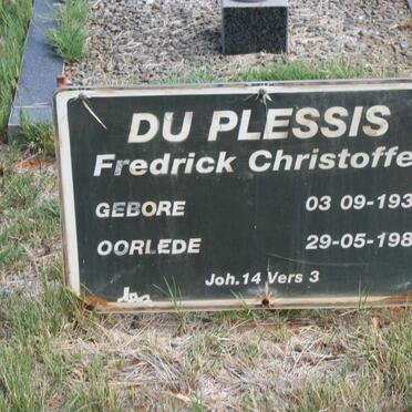 PLESSIS Fredrick Christoffel, du 1933-1984