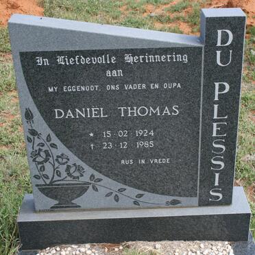 PLESSIS Daniel Thomas, du 1924-1985