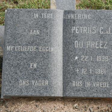 PREEZ Petrus G.J., du 1939-1981