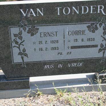 TONDER Ernst, van 1928-1993 &amp; Corrie 1930-