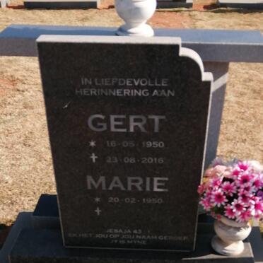 WALT Gert, van der 1950-2016 &amp; Marie 1950-