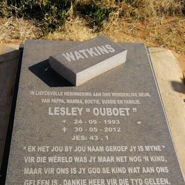 WATKINS Victor J.G. 1970- :: WATKINS Lesley 1993-2012