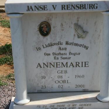 RENSBURG Annemarie, Janse van 1950-2001