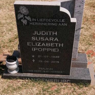 RENSBURG Judith Susara Elizabeth, van 1949-2015