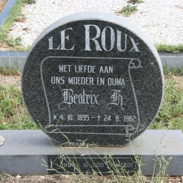 ROUX Beatrix H., le 1895-1982