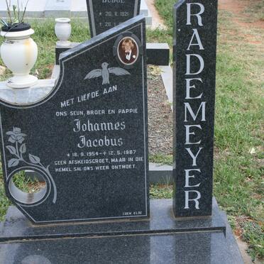 RADEMEYER Johannes Jacobus 1954-1987