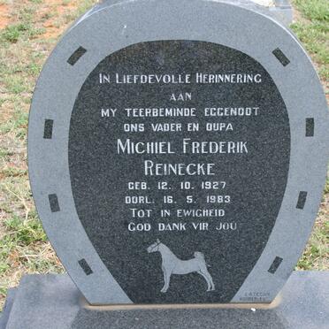 REINECKE Michiel Frederik 1927-1983