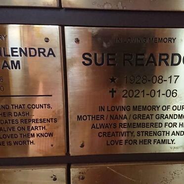 REARDON Sue 1928-2021 :: GALINGAM ?ce Kapilendra 1953-2021