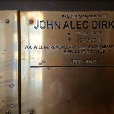 DIRKSEN John Alec 1935-2016