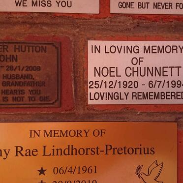 CHUNNETT Noel 1920-1994