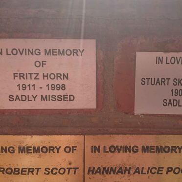 HORN Fritz 1911-1998 :: BARTER Stuart Skardon 1906-1987