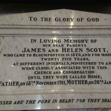 SCOTT James -1911 &amp; Helen -1912