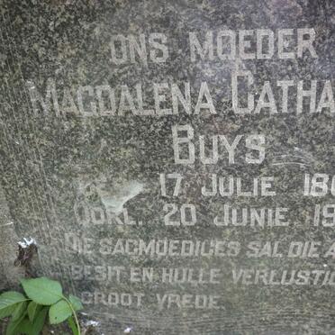 BUYS Johannes Christiaan 1859-1943 &amp; Magdalena Catharina 1866-1954