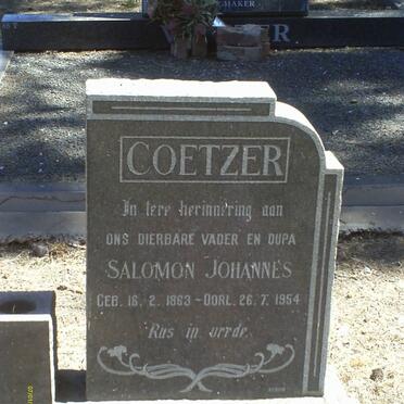 COETZER Salomon Johannes 1863-1954