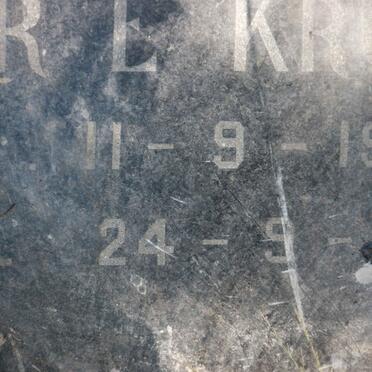 KRUGER Pieter E. 1920-1967