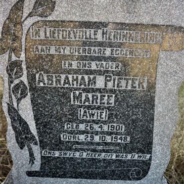 MAREE Abraham Pieter 1901-1948