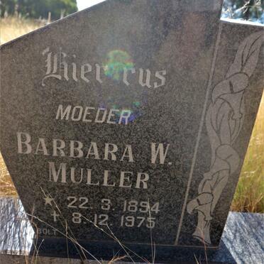 MULLER Barbara W. 1894-1975