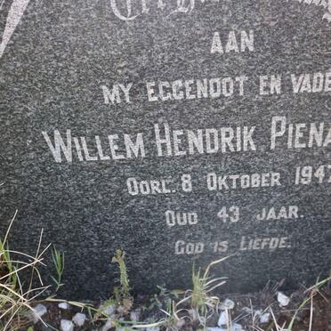 PIENAAR Willem Hendrik -1947
