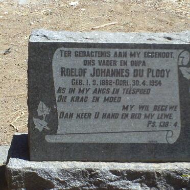 PLOOY Roelof Johannes, du 1882-1954