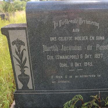 PLESSIS Martha Jacomina, du nee SWANEPOEL 1897-1945