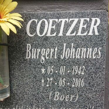 COETZER Burgert Johannes 1942-2016