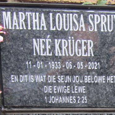 SPRUYT Martha Louisa nee KRÜGER 1933-2021