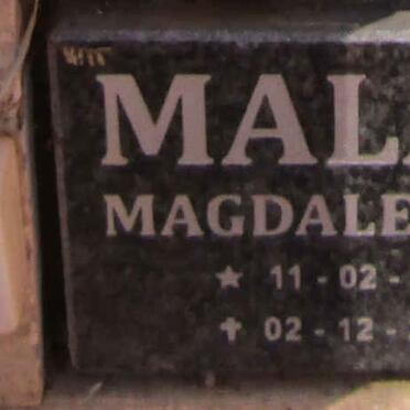 MALAN Magdalena M. 1931-2011