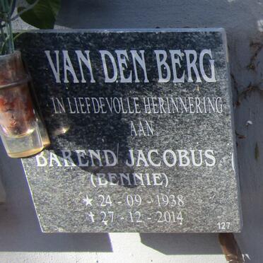 BERG Barend Jacobus, van den 1938-2014
