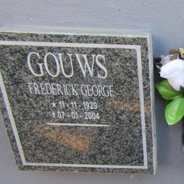 GOUWS Frederick George 1929-2004