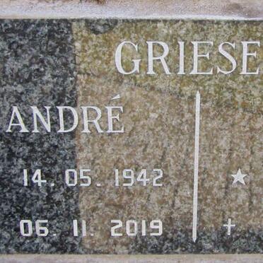 GRIESEL Andre 1942-2019 &amp; J.C. 1948-